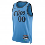 Los Angeles Clippers Trikot Benutzerdefinierte Nike 2024-25 City Edition Blau Swingman - Herren
